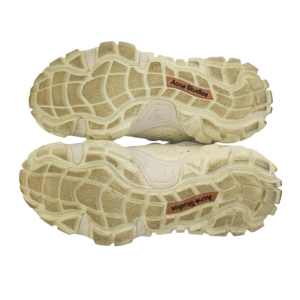 ACNE STUDIOS アクネストゥディオズ 231 BD0131 Bolzter Tumbled W ローカット スニーカー オフホワイト系 42【中古】