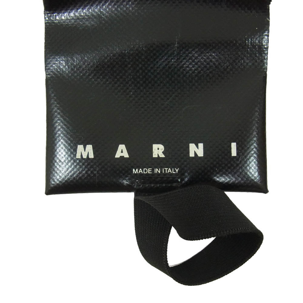 MARNI マルニ PFMI0007U2 折り紙 オリガミデザイン 三つ折り財布 ブラック系【中古】