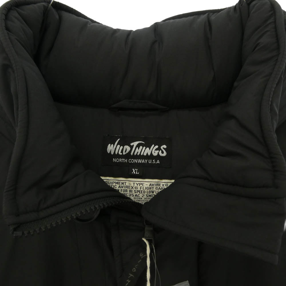 WILDTHINGS ワイルドシングス AVIREX アヴィレックス 6112180 × AVIREX アヴィレックス 6112180 MONSTER PARKA ブラック系 XL【新古品】【未使用】【中古】