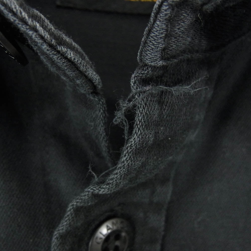 HYSTERIC GLAMOUR ヒステリックグラマー 0213AH08 ガールワッペン付き 長袖 ミリタリーシャツ ブラック系 L【中古】