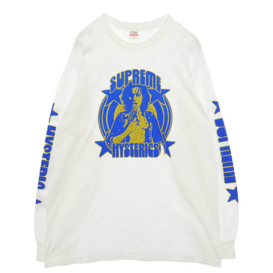 Supreme シュプリーム HYSTERIC GLAMOUR ヒステリックグラマー 21SS HYSTERIC GLAMOUR L/S Tee ヒステリックグラマー 長袖 Tシャツ ホワイト系 L【中古】