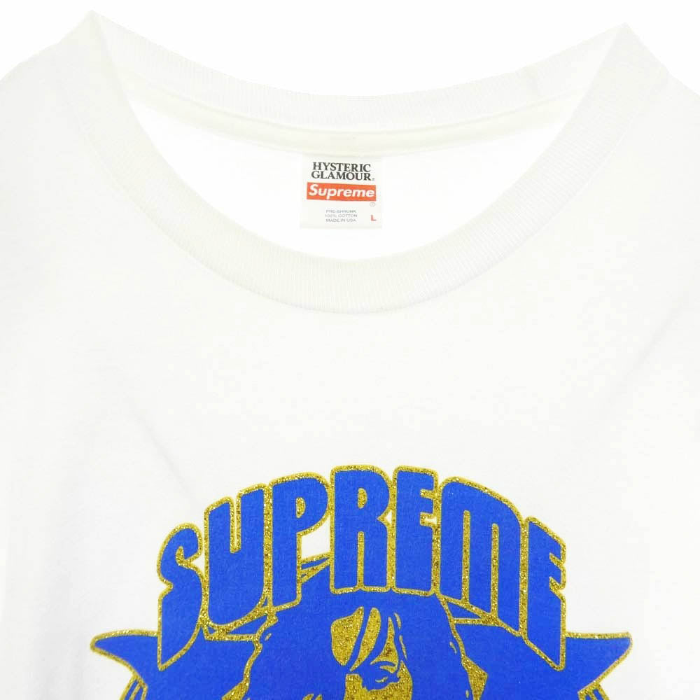 Supreme シュプリーム HYSTERIC GLAMOUR ヒステリックグラマー 21SS HYSTERIC GLAMOUR L/S Tee ヒステリックグラマー 長袖 Tシャツ ホワイト系 L【中古】