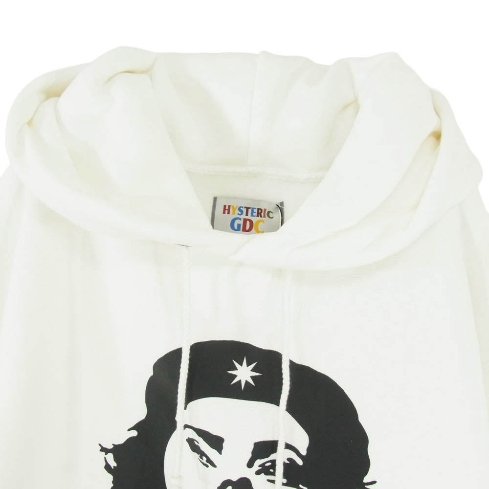 HYSTERIC GLAMOUR ヒステリックグラマー GDC ジーディーシー 25AW 02253ZI71 x GDC Rebel Girl Hoodie レベル ガール フーディー プルオーバー パーカー ホワイト系 XL【中古】