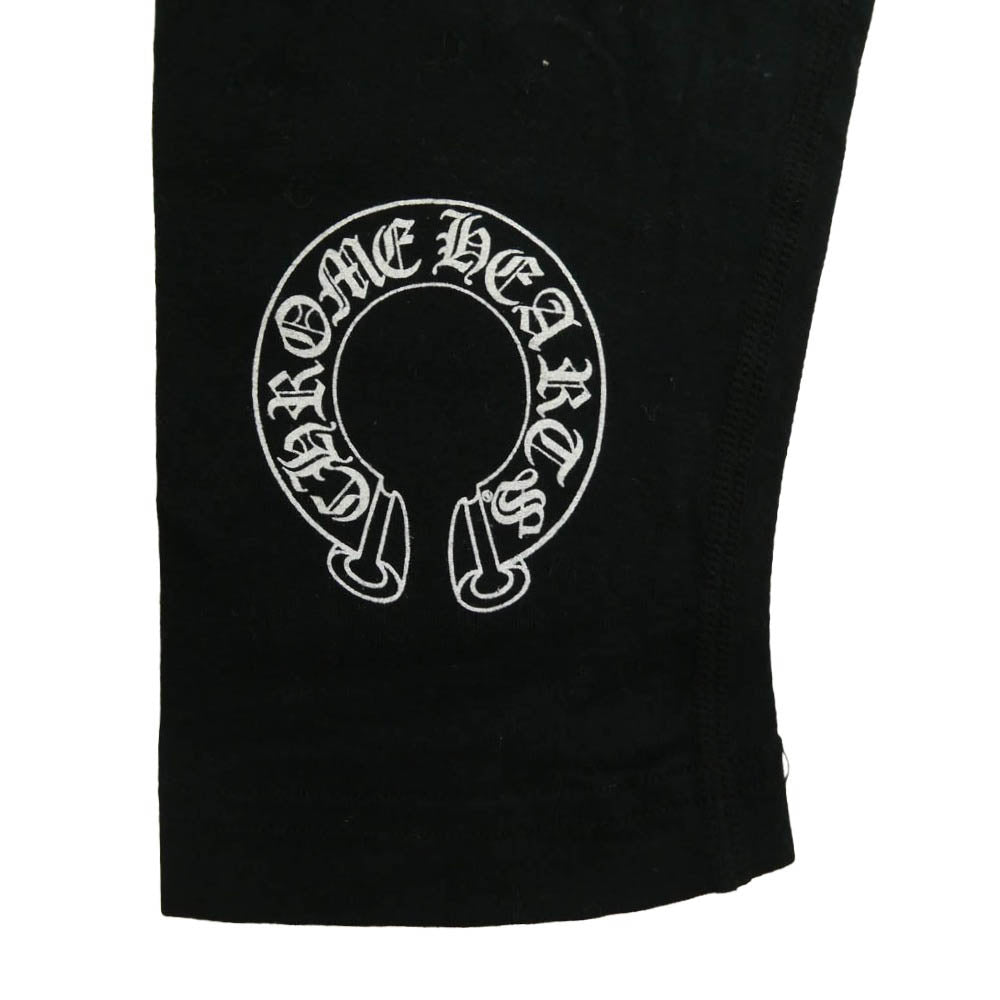 CHROME HEARTS クロムハーツ（原本無） LOGO PRINT LEGGINGS ホースシュー ロゴ プリント レギンス パンツ ブラック系 M【中古】