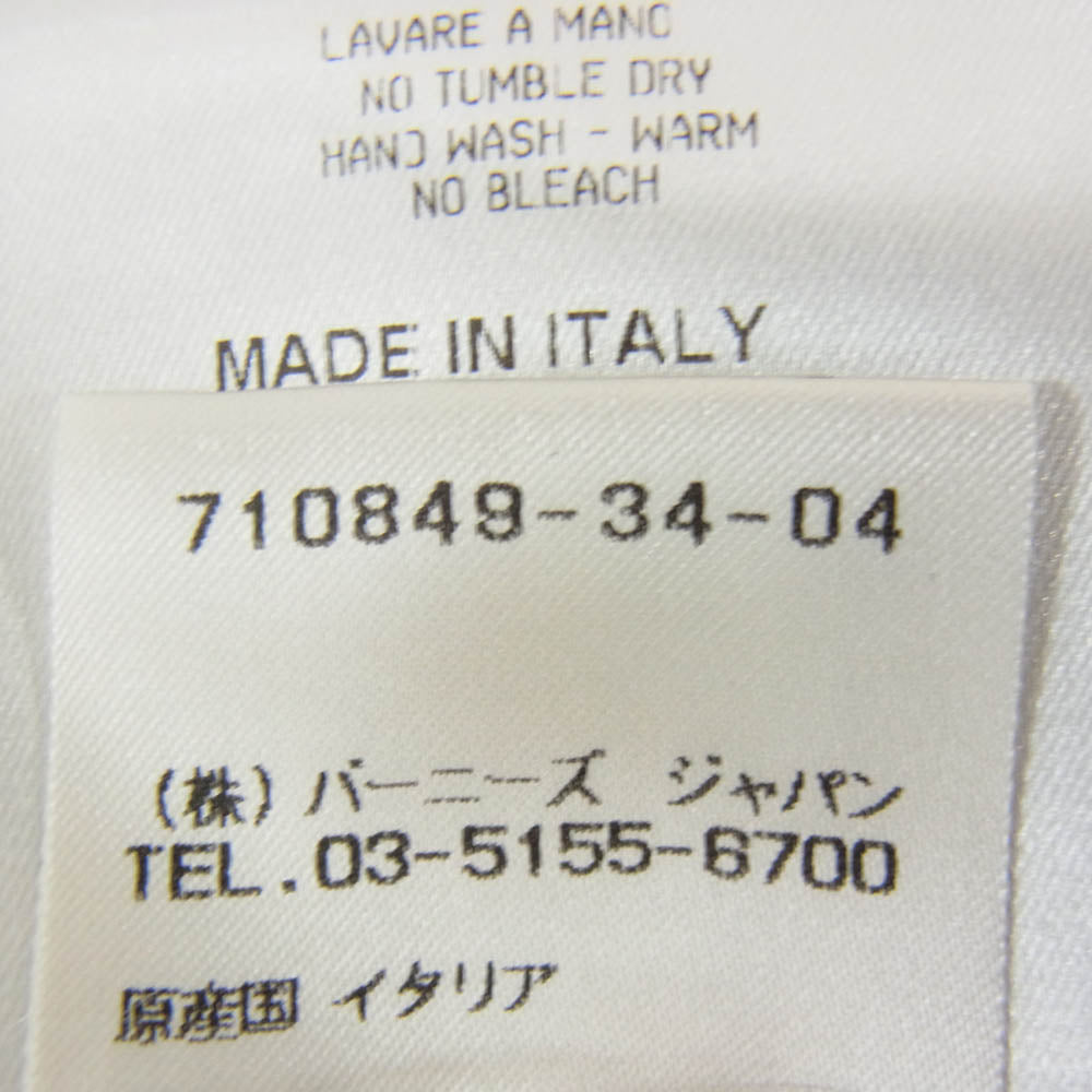 BALENCIAGA バレンシアガ 124756 TG115 国内正規品バーニーズタグ オールド スナップボタン 長袖 サファリシャツ ネイビー系 M【中古】