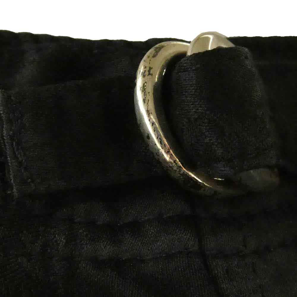 CHROME HEARTS クロムハーツ（原本無） ヴァインダガー総柄 クロスボールボタン ダガージップフライ カーゴパンツ ブラック系【中古】