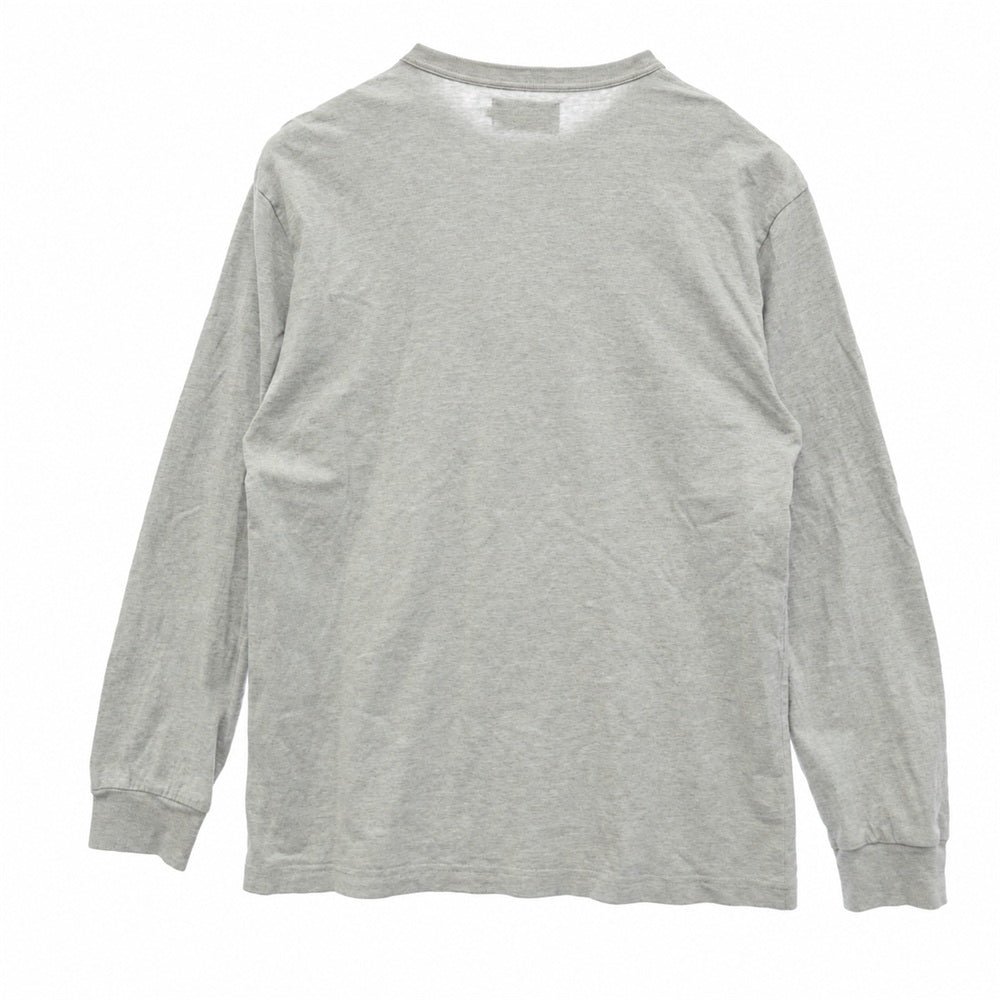 PALACE パレス SQUARE PATCH LONG SLEEVE スクエア パッチ ロングスリーブ Tシャツ 長袖カットソー グレー系 M【中古】