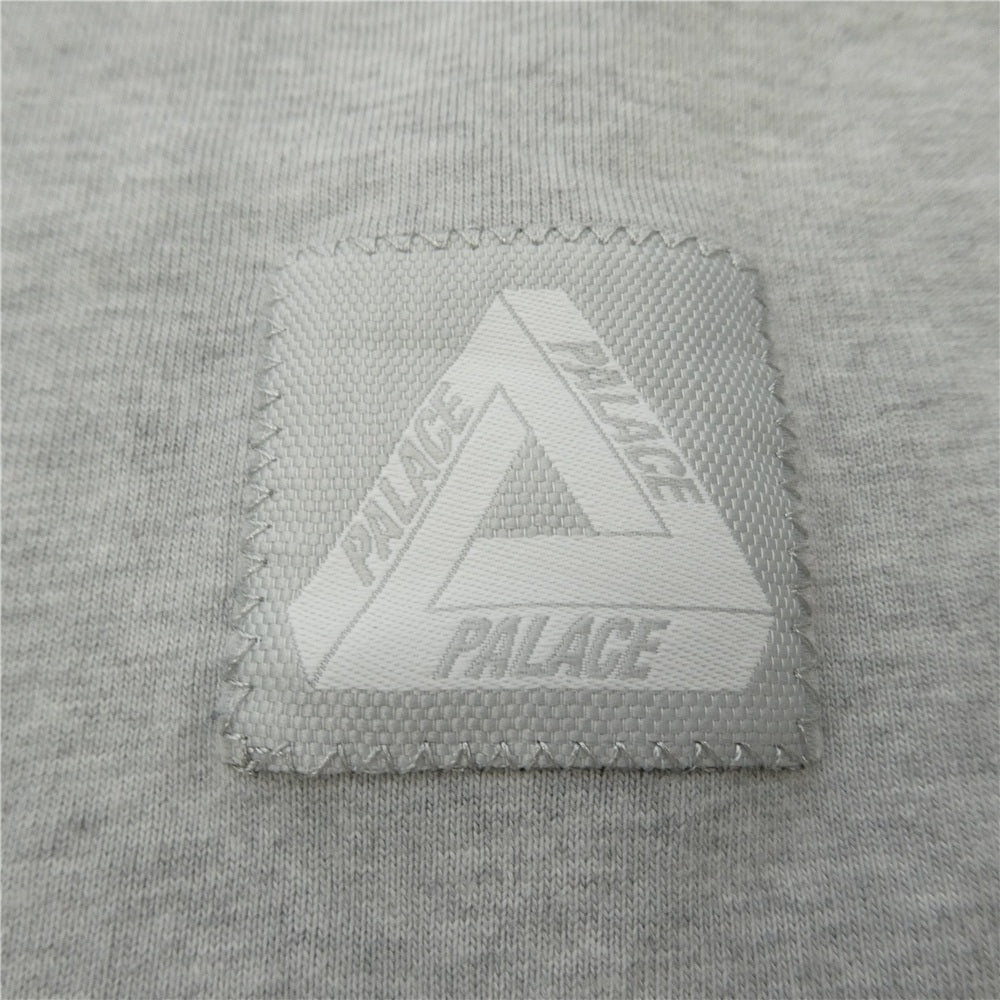 PALACE パレス SQUARE PATCH LONG SLEEVE スクエア パッチ ロングスリーブ Tシャツ 長袖カットソー グレー系 M【中古】