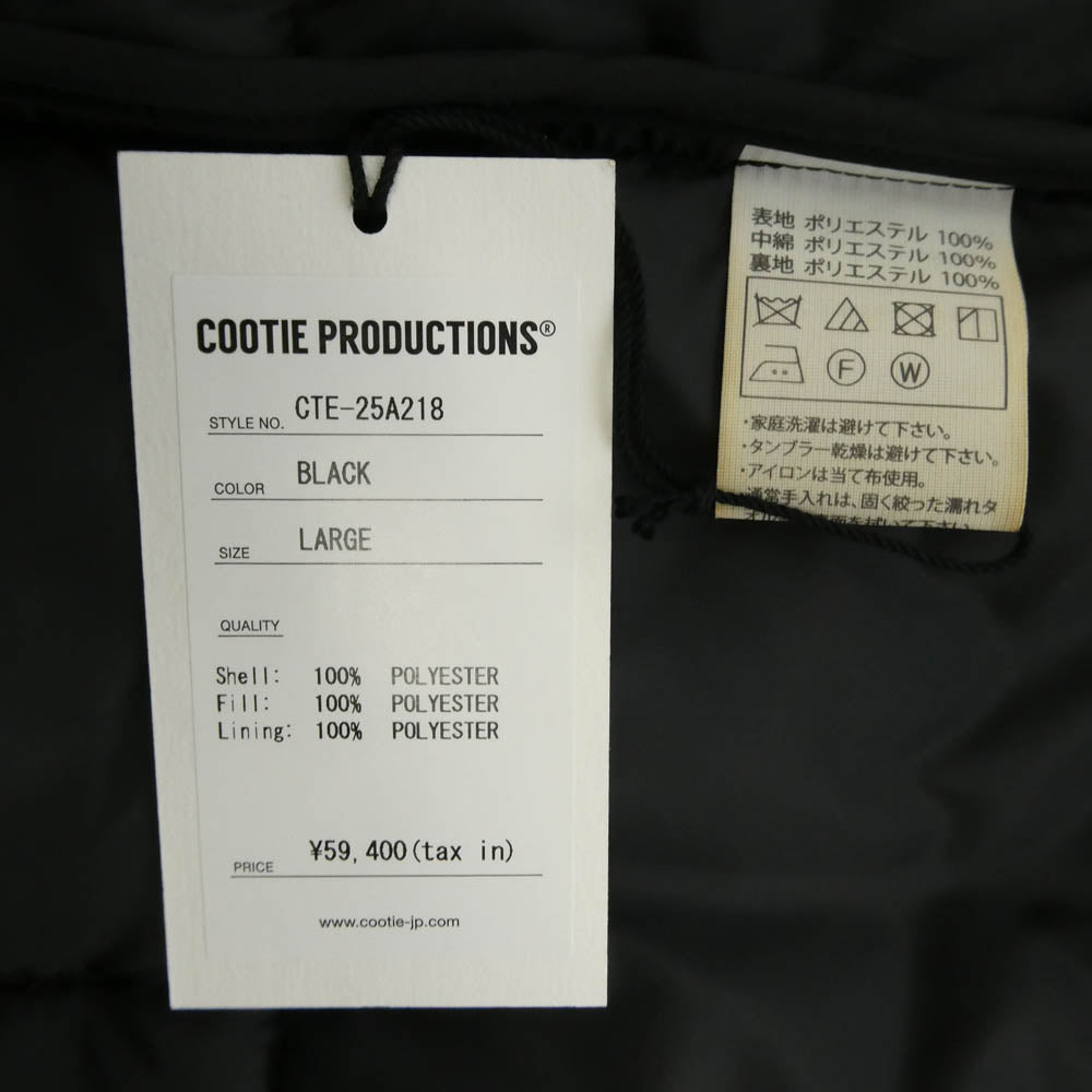 COOTIE クーティー CTE-25A218 Error Fit Padded Racing Vest エラー フィット パデッド レーシング ベスト ブラック系 L【中古】
