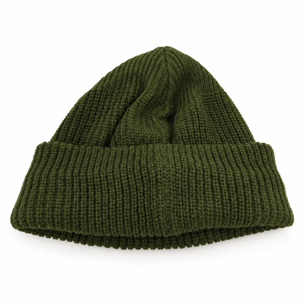 DESCENDANT ディセンダント 24AW 242MADS-HT02 DAWN BEANIE ビーニー ニット帽 ニットキャップ グリーン モスグリーン系【美品】【中古】