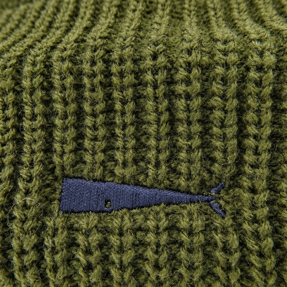 DESCENDANT ディセンダント 24AW 242MADS-HT02 DAWN BEANIE ビーニー ニット帽 ニットキャップ グリーン モスグリーン系【美品】【中古】