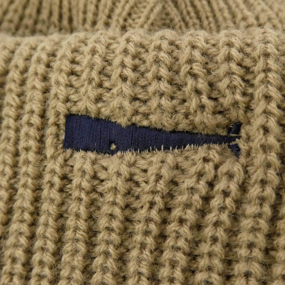 DESCENDANT ディセンダント 25AW 252MADS-HT02 DAWN BEANIE ビーニー ニット帽 ニットキャップ ライトブラウン系【美品】【中古】