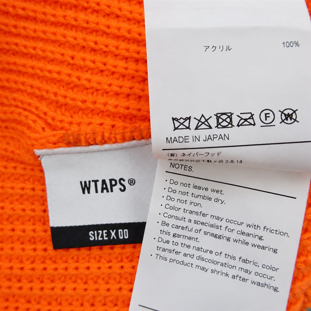 WTAPS ダブルタップス 24AW 242MADT-HT05 BEANIE 05 / BEANIE / ACRYLIC ビーニー アクリル ニット帽 オレンジ系【中古】