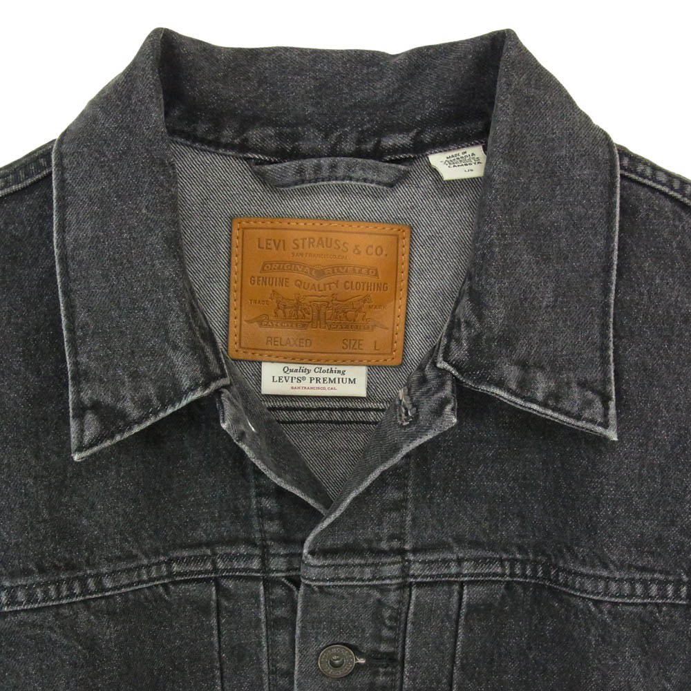 Levi's リーバイス PC9-A3174-0000 TYPE I TRUCKER 1st トラッカー ブラック デニム ジャケット ブラック系 L【中古】