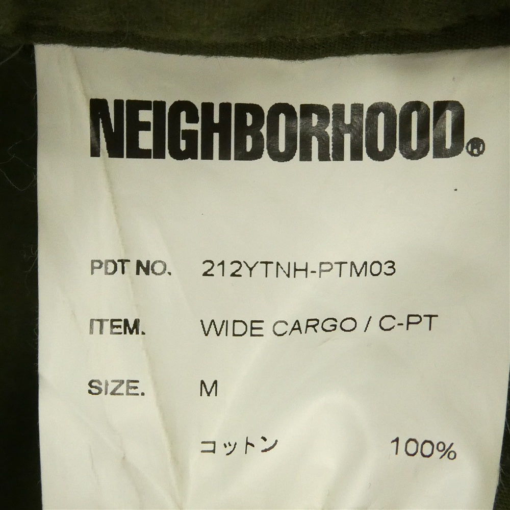 NEIGHBORHOOD ネイバーフッド 21AW 212YTNH-PTM03 WIDE CARGO/C-PT ワイド カーゴ パンツ カーキ系 M【中古】