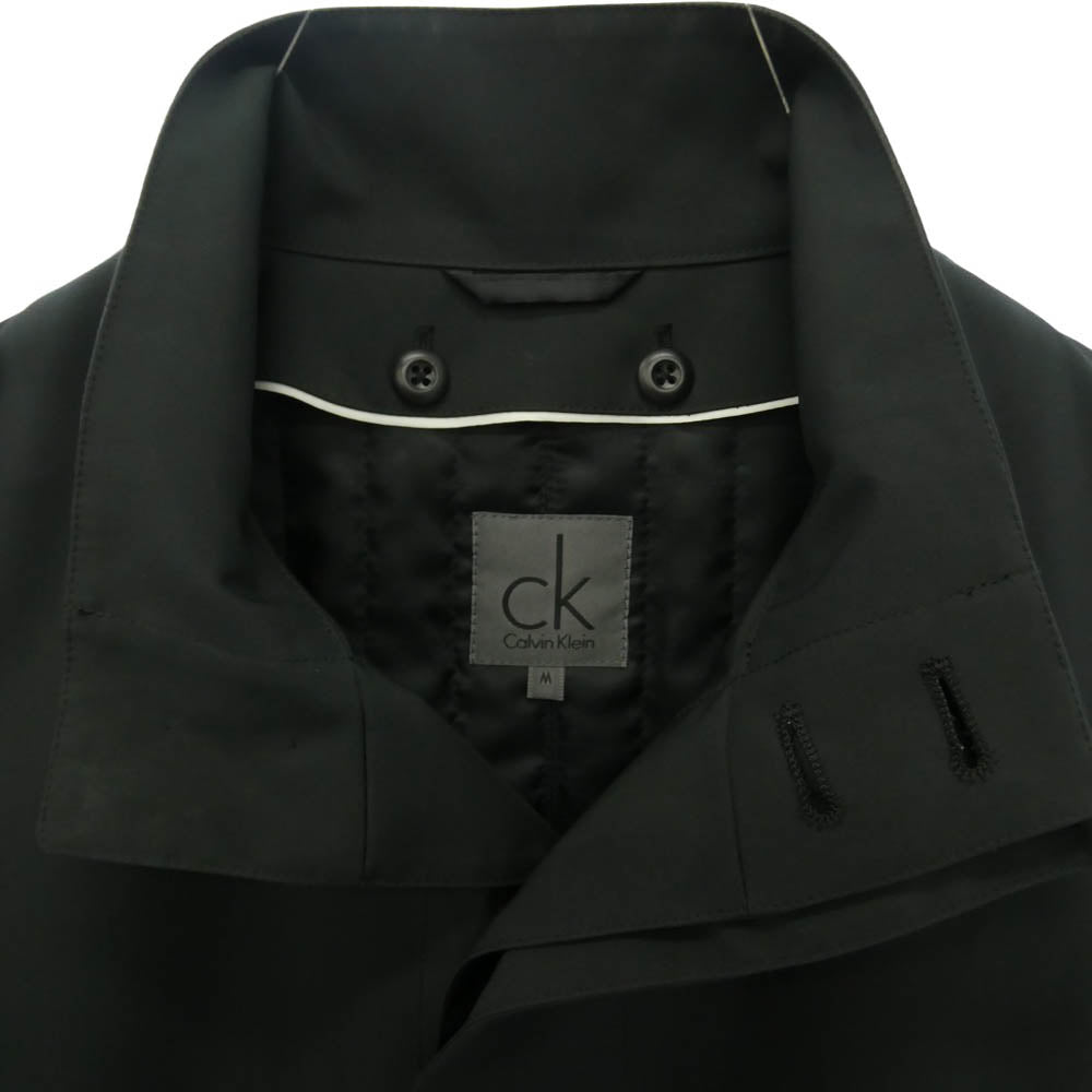 CALVIN KLEIN カルバンクライン ライナー付きハーフ コート ブラック系 M【中古】