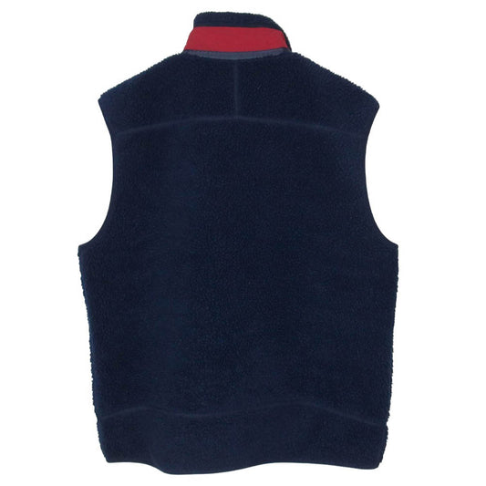 patagonia パタゴニア 17AW 23048 17年生製 Classic Retoro-X Vest クラシック レトロX フリース ベスト ネイビー系 レッド系 L【中古】