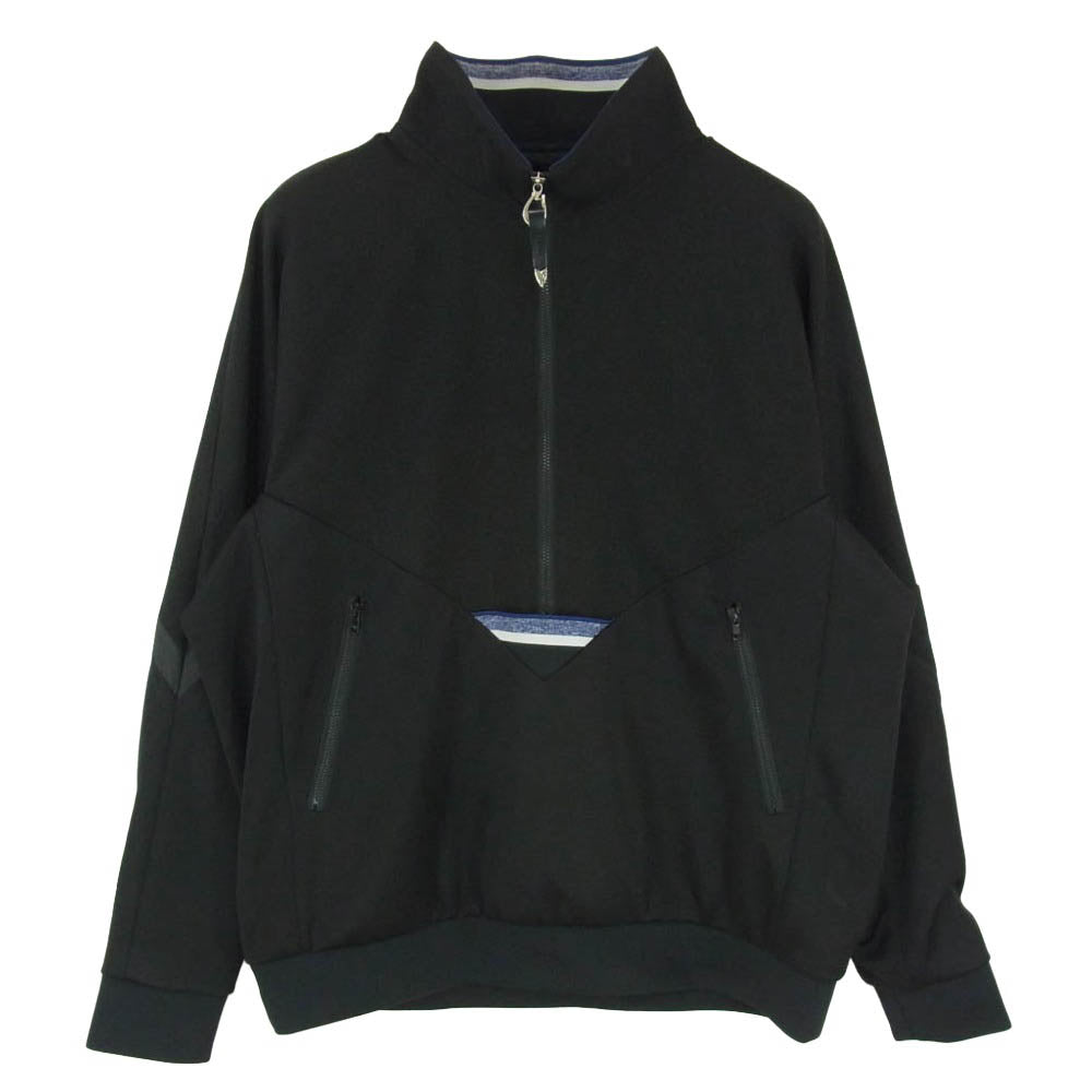 TOGA トーガ 25SS TV251-JC332 HALF ZIP TRACK JACKET ハーフジップ トラック ジャケット ブルゾン ブラック系 46【中古】