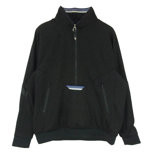 TOGA トーガ 25SS TV251-JC332 HALF ZIP TRACK JACKET ハーフジップ トラック ジャケット ブルゾン ブラック系 46【中古】