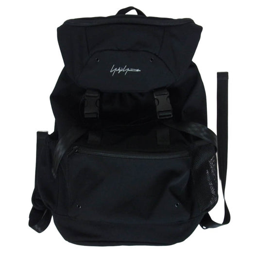 Yohji Yamamoto ヨウジヤマモト HK-121-934 YY SIGNATURE WOOL GABARDINE BACKPACK シグネチャー ウール ギャバジン バックパック リュックサック ブラック系【中古】