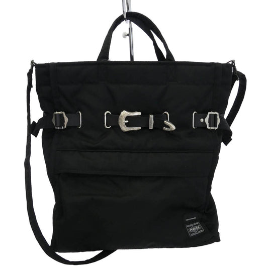 TOGA トーガ PORTER ポーター 386-19851 x PORTER SHOULDER TOTE BAG ポーター ショルダー トートバッグ ブラック系【中古】