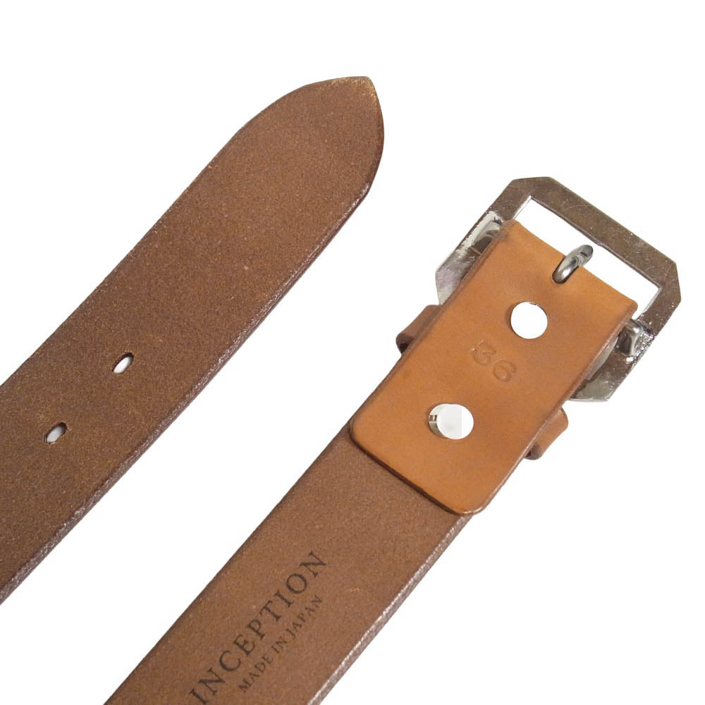 インセプション レザー ベルト ライトブラウン系 36【中古】