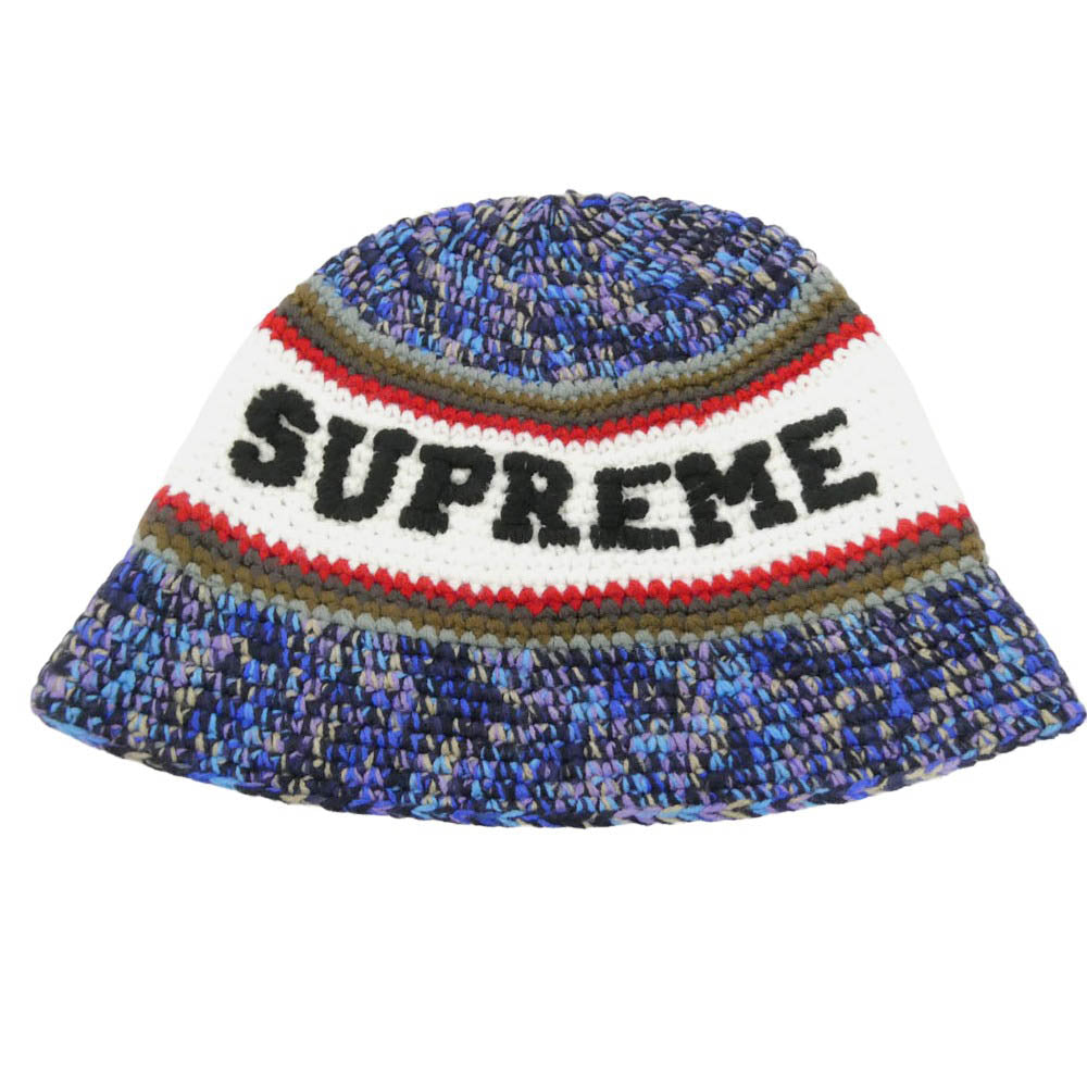 Supreme シュプリーム 26SS Knit Logo Crusher ニット ロゴ クラッシャー ハット ニットキャップ マルチカラー系【中古】