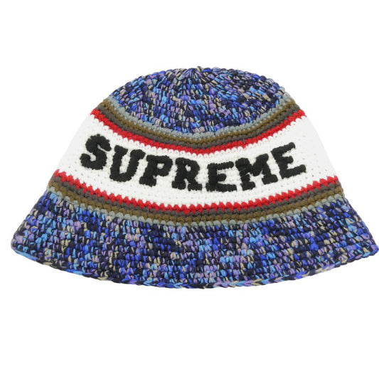 Supreme シュプリーム 26SS Knit Logo Crusher ニット ロゴ クラッシャー ハット ニットキャップ マルチカラー系【中古】