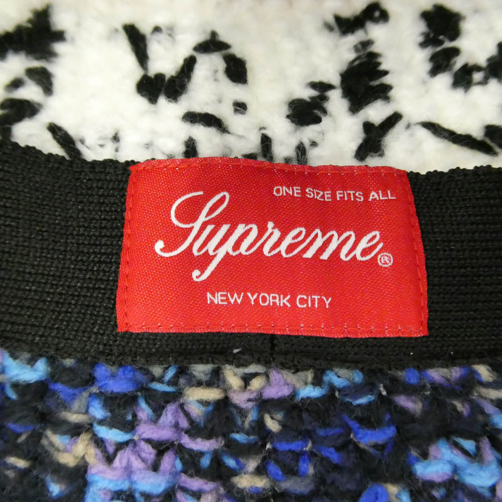 Supreme シュプリーム 26SS Knit Logo Crusher ニット ロゴ クラッシャー ハット ニットキャップ マルチカラー系【中古】