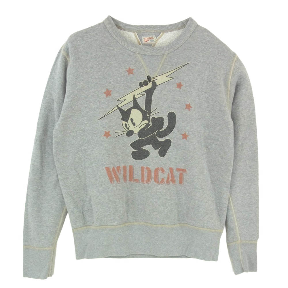 TOY'S McCOY トイズマッコイ × FELIX フィリックス THE CAT McHILL マックヒル スウェット トレーナー グレー系 40【中古】