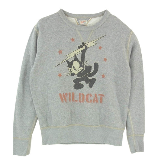 TOY'S McCOY トイズマッコイ × FELIX フィリックス THE CAT McHILL マックヒル スウェット トレーナー グレー系 40【中古】