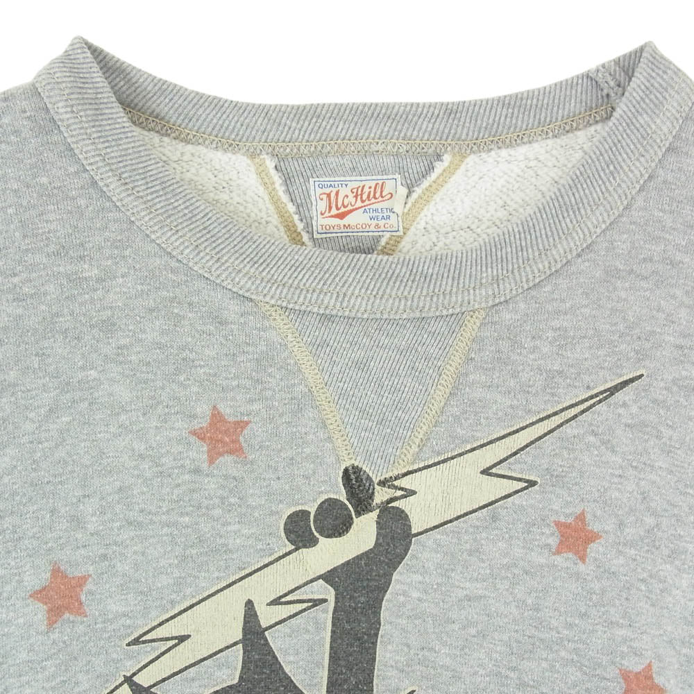 TOY'S McCOY トイズマッコイ × FELIX フィリックス THE CAT McHILL マックヒル スウェット トレーナー グレー系 40【中古】