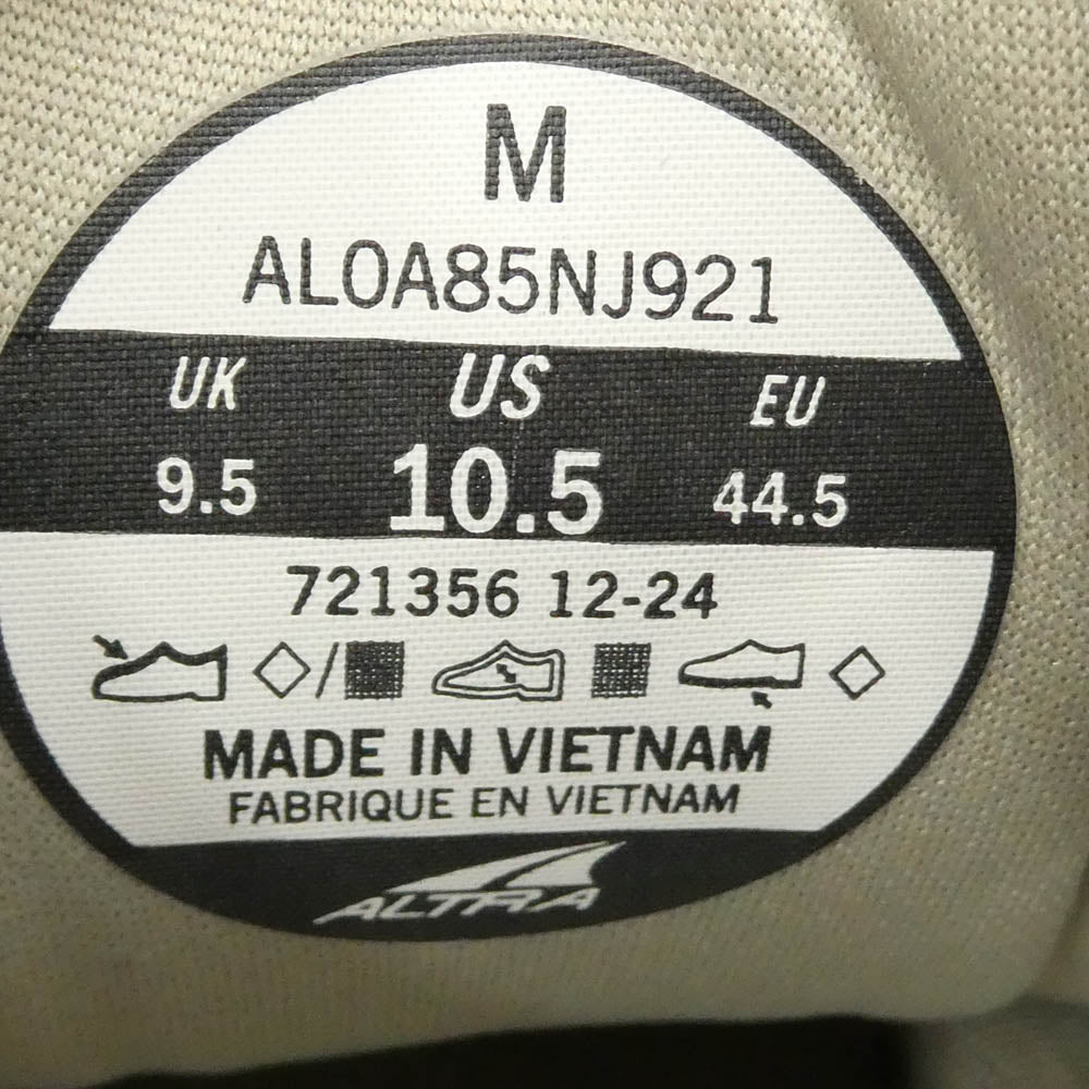 アルトラ AL0A85NJ921 Olympus 6 Sand オリンパス スニーカー グレー系 US10.5【中古】