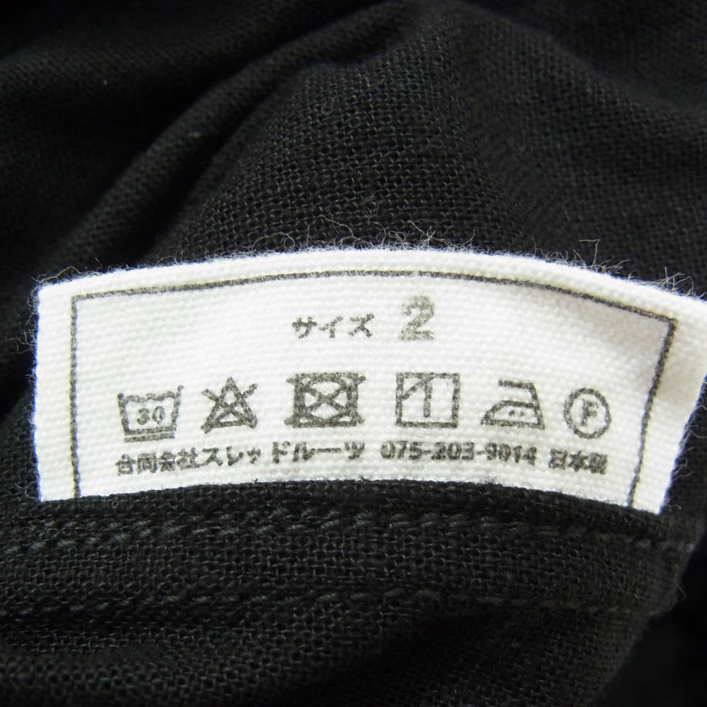 ミッタン 竹混紡 無地 イージー パンツ ブラック系 2【中古】