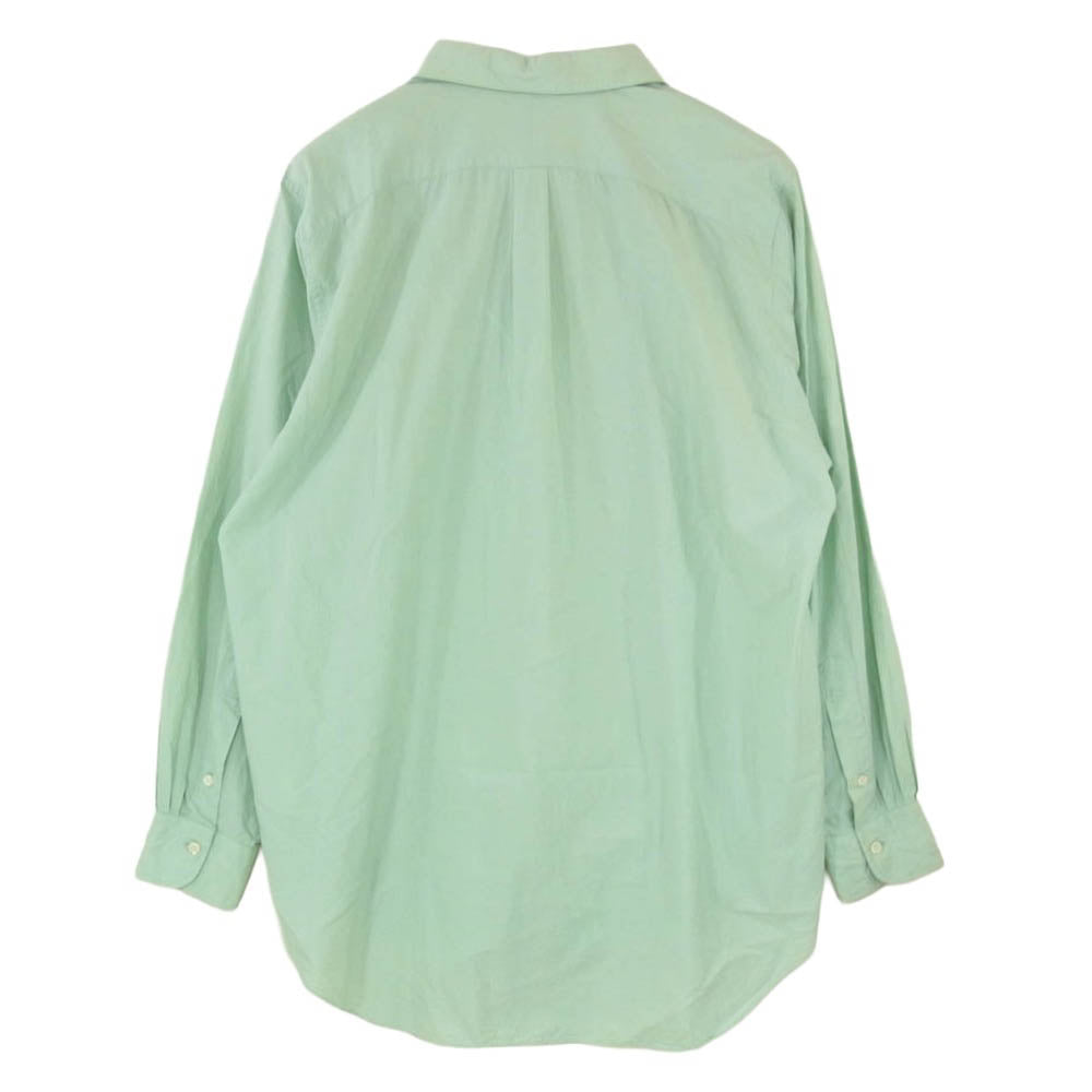 マーティーアンドサンズ MT3103-0601B ELIZABETH REGULAR COLLAR SHIRTS シルク混 エリザベス レギュラー カラー シャツ グリーン系 3【中古】