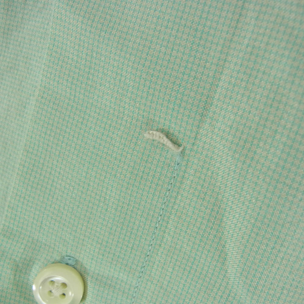 マーティーアンドサンズ MT3103-0601B ELIZABETH REGULAR COLLAR SHIRTS シルク混 エリザベス レギュラー カラー シャツ グリーン系 3【中古】