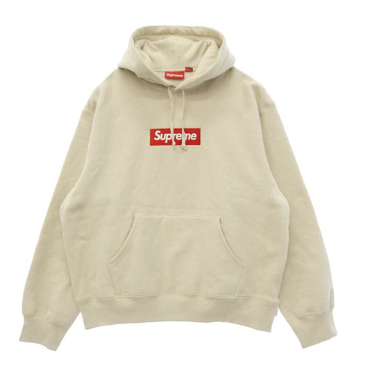 Supreme シュプリーム 24AW Box Logo Hooded Sweatshirt ボックス ロゴ フーデッド スウェットシャツ フーディー パーカー ベージュ系 M【中古】