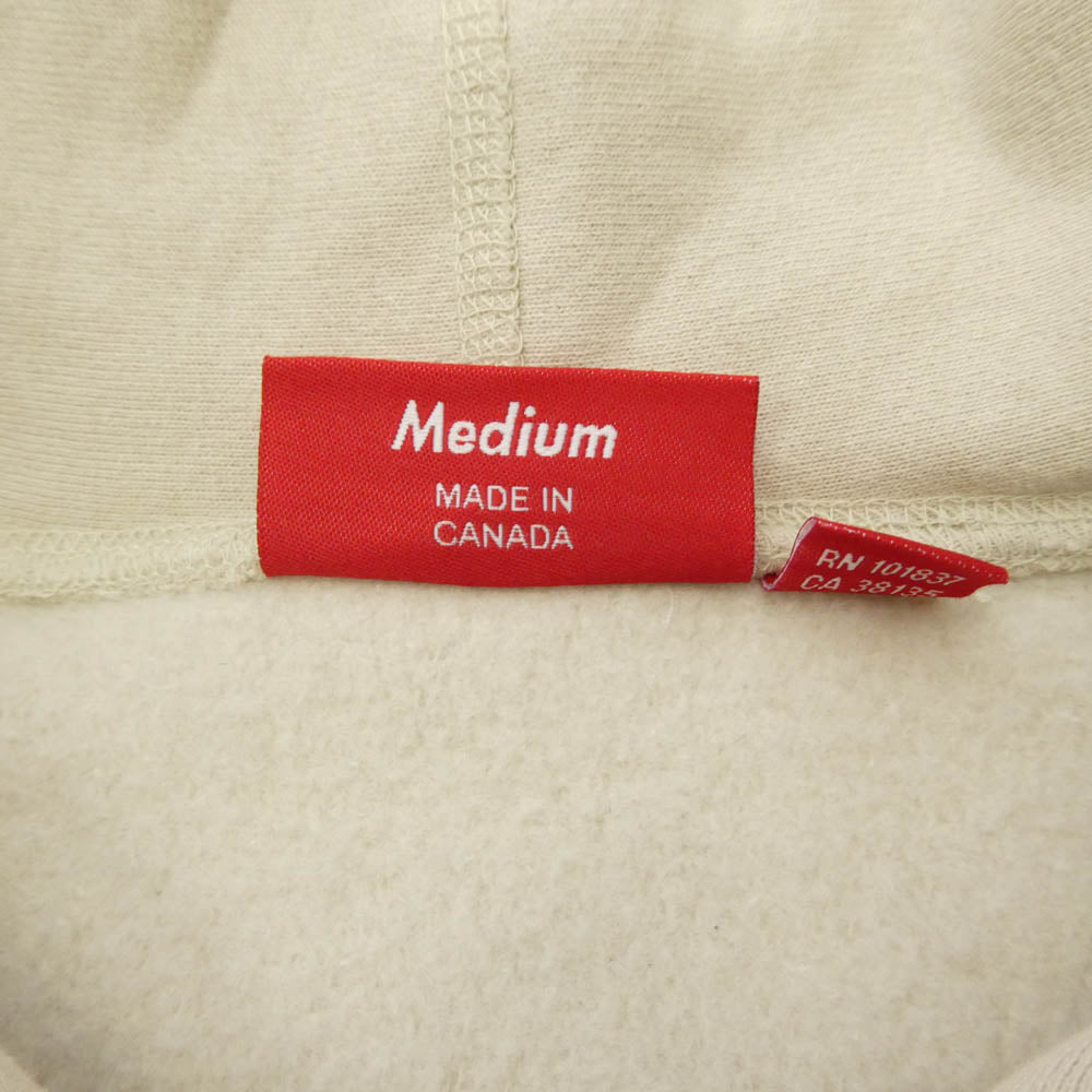 Supreme シュプリーム 24AW Box Logo Hooded Sweatshirt ボックス ロゴ フーデッド スウェットシャツ フーディー パーカー ベージュ系 M【中古】