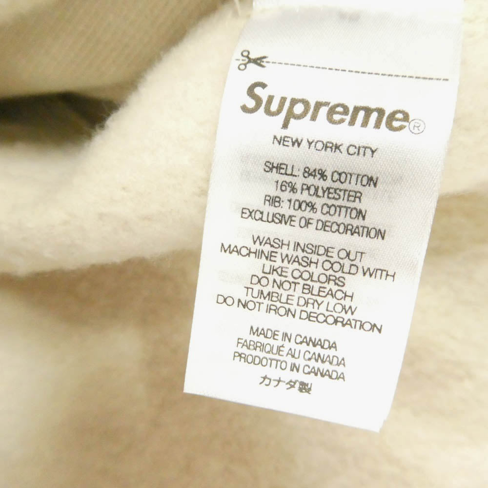 Supreme シュプリーム 24AW Box Logo Hooded Sweatshirt ボックス ロゴ フーデッド スウェットシャツ フーディー パーカー ベージュ系 M【中古】