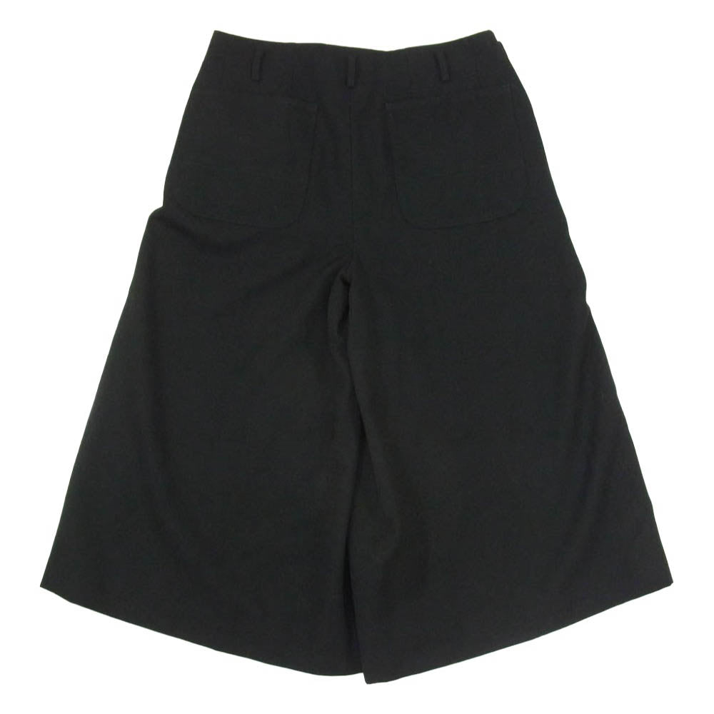 COMME des GARCONS HOMME PLUS コムデギャルソンオムプリュス 22AW PJ-P051 ワイド 袴 ウール スカート型 クロップド パンツ ブラック系 S【中古】