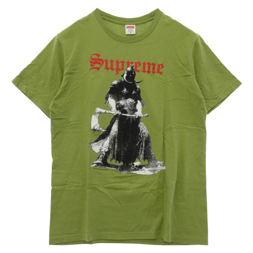 Supreme シュプリーム 24AW x Frank Frazetta Destruction Tee フランクフラゼッタ デストラクション 半袖 Tシャツ カットソー グリーン系 M【中古】