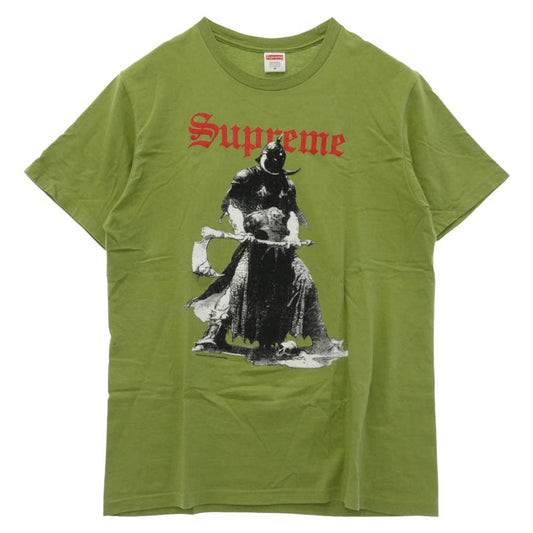 Supreme シュプリーム 24AW x Frank Frazetta Destruction Tee フランクフラゼッタ デストラクション 半袖 Tシャツ カットソー グリーン系 M【中古】