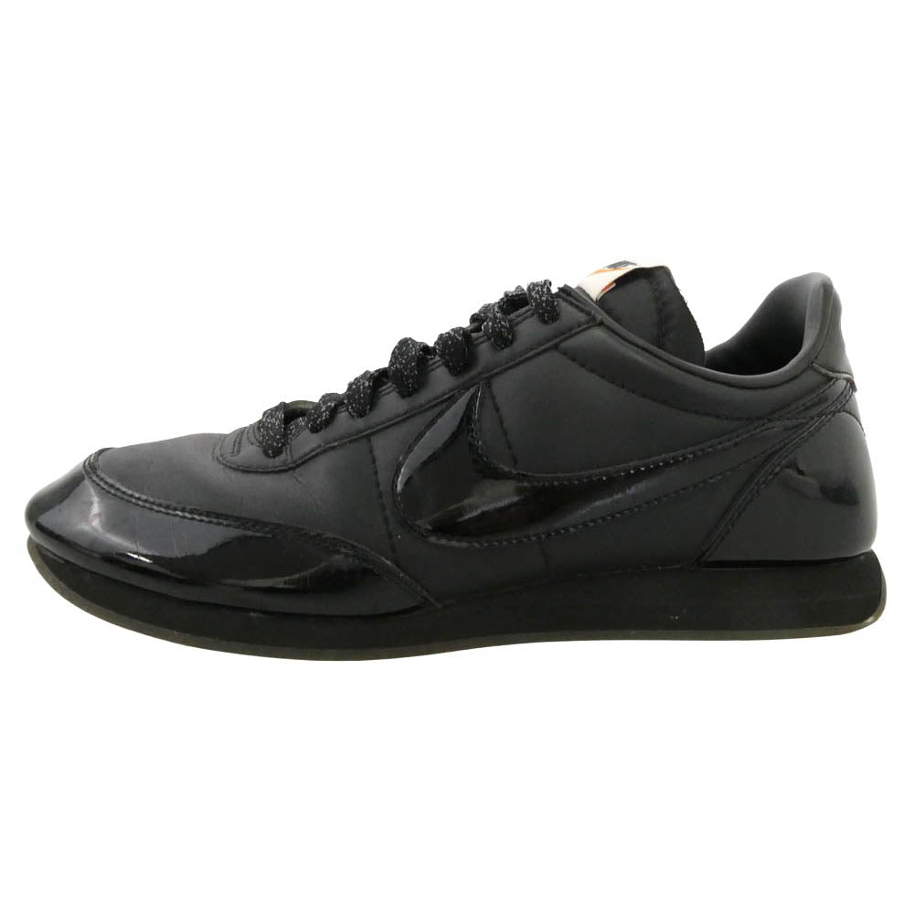 BLACK COMME des GARCONS ブラックコムデギャルソン NIKE ナイキ 18SS AQ3695-001 NIKE Night Track Black ナイキ ナイト トラック CDG ロゴ ローカット スニーカー ブラック系 26cm【中古】