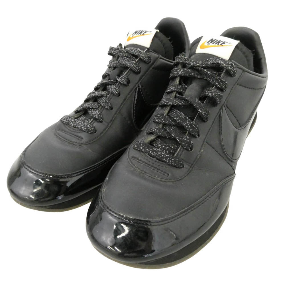 BLACK COMME des GARCONS ブラックコムデギャルソン NIKE ナイキ 18SS AQ3695-001 NIKE Night Track Black ナイキ ナイト トラック CDG ロゴ ローカット スニーカー ブラック系 26cm【中古】