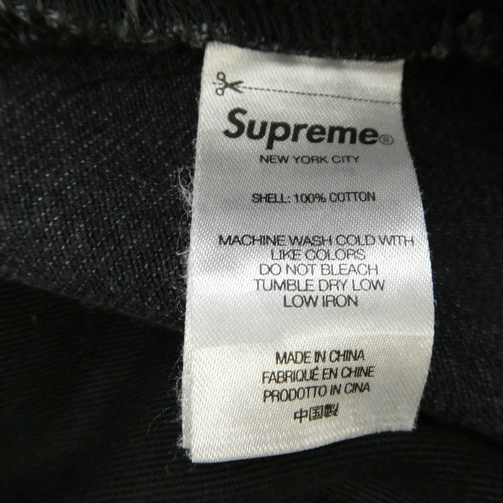Supreme シュプリーム 24SS Regular Jean レギュラー ジーンズ バックポケット スター 刺繍 ブラック デニム パンツ W30 ブラック系 30【中古】