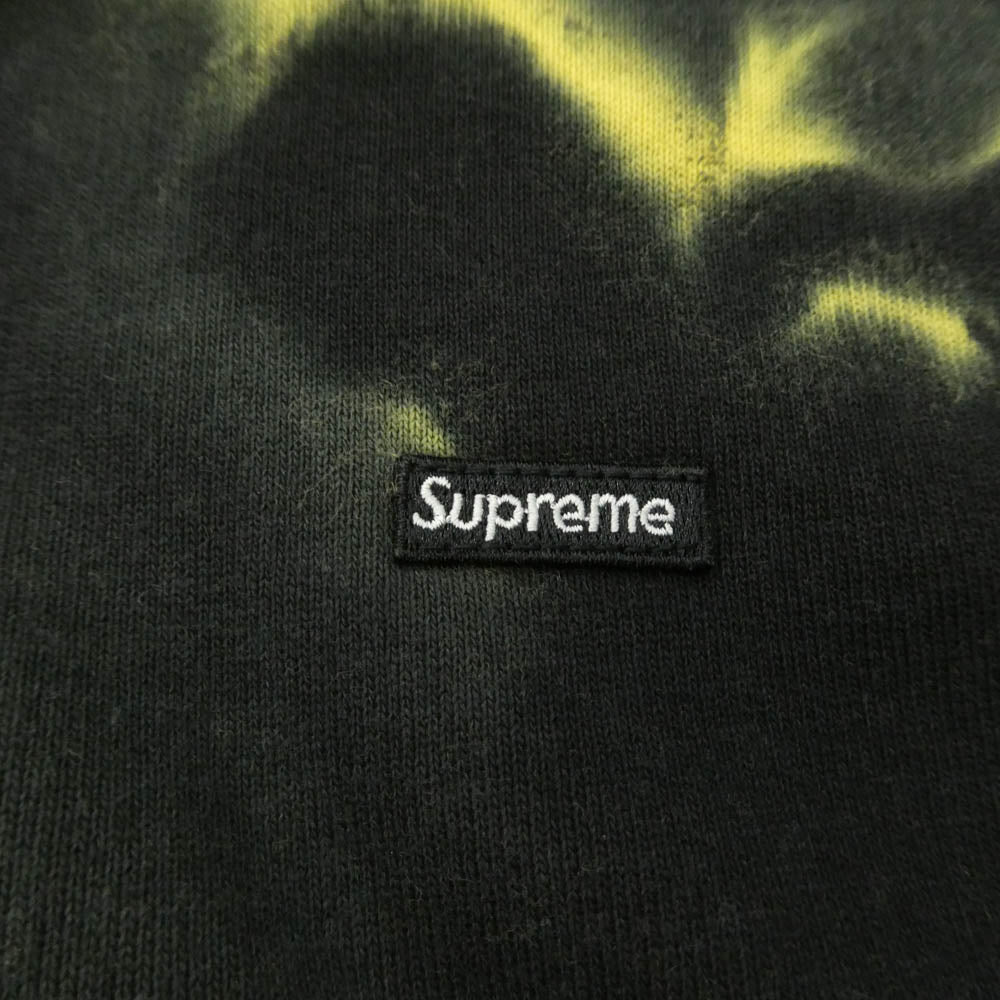 Supreme シュプリーム 26AW Small Box Zip Up Hooded Sweatshirt スモール ボックス ジップアップ フーデッド スウェット パーカー タイダイ M ブラック系 イエロー系 M【中古】