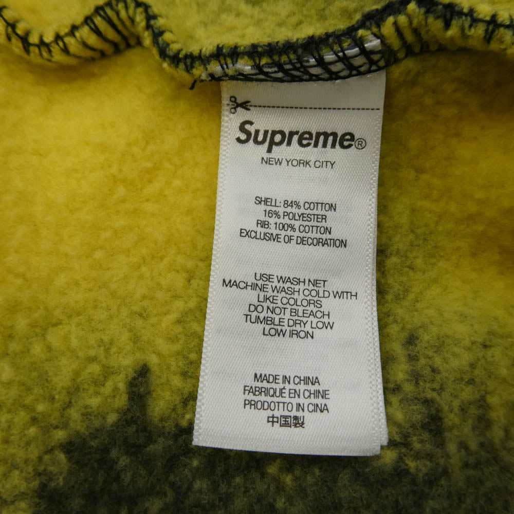 Supreme シュプリーム 26AW Small Box Zip Up Hooded Sweatshirt スモール ボックス ジップアップ フーデッド スウェット パーカー タイダイ M ブラック系 イエロー系 M【中古】