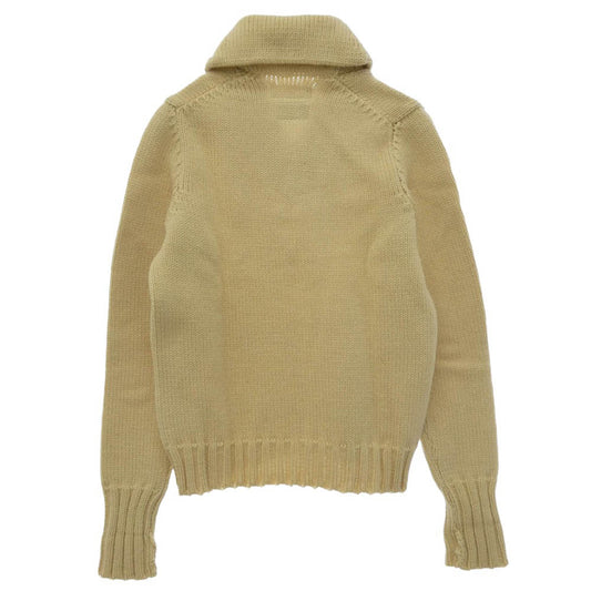 WACKO MARIA ワコマリア 13AW-KNT-23 ショールカラー ハーフボタン プルオーバー ニット オフホワイト系 S【中古】