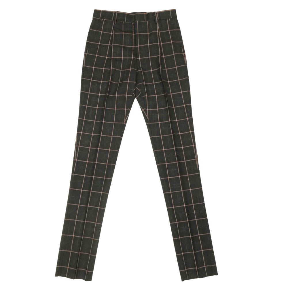 WACKO MARIA ワコマリア 20SS DORMEUIL社製 ドーメル社製 チェック スーツ セットアップ ピンク系 上下：S【極上美品】【中古】
