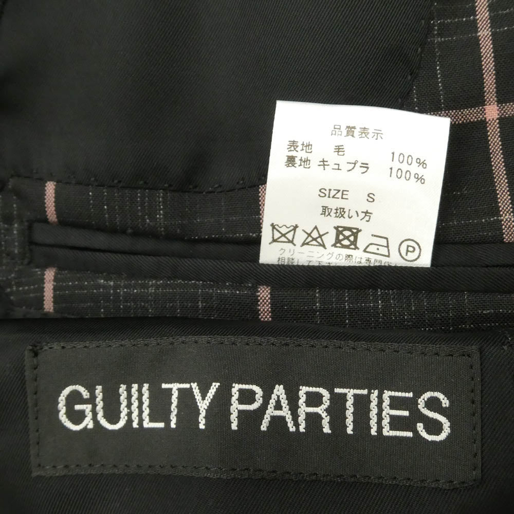 WACKO MARIA ワコマリア 20SS DORMEUIL社製 ドーメル社製 チェック スーツ セットアップ ピンク系 上下：S【極上美品】【中古】